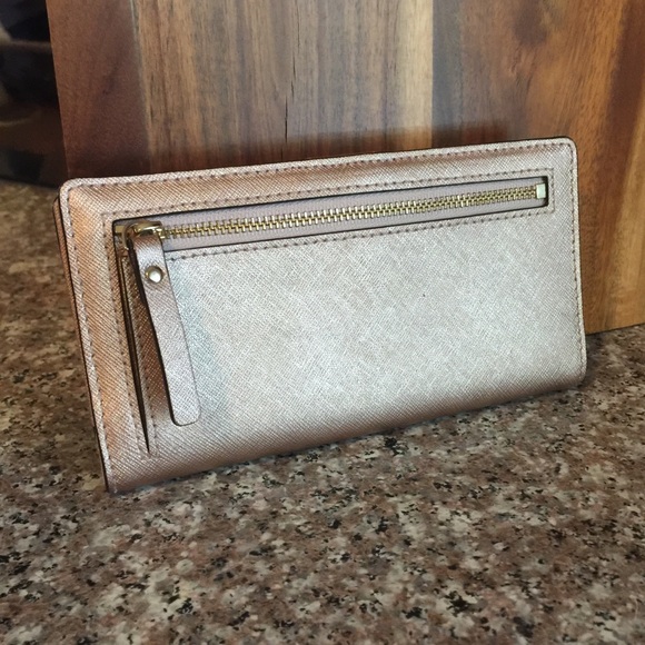 Kate Spade Laurel Way Stacy Metallic Gold Wallet - Picture 3 of 8